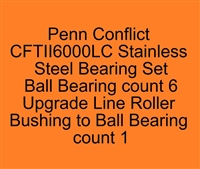 Penn Conflict Long Cast CFTII5000LC CFTII6000LC Stainless Steel Bearing Set, ABEC357.