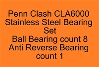 Penn Clash CLA5000 CLA6000 Stainless Steel Bearing Set, ABEC357.
