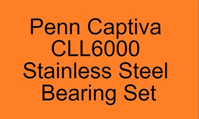 Penn Captiva Live Liner CLL6000 Stainless Steel Bearing Set, ABEC357.
