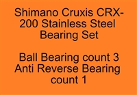 Shimano Cruxis CRX-200Stainless Steel Bearing Set, ABEC357.