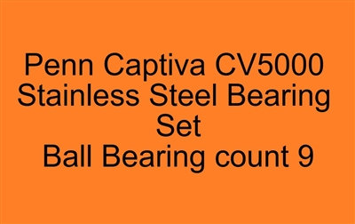 Penn Captiva CV5000 Stainless Steel Bearing Set, ABEC357.