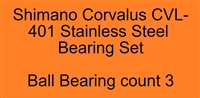 Shimano Corvalus CVL-401 Corvalus 200, 300, 301, 400, 401 (08) Stainless Steel Bearing Set, ABEC357.