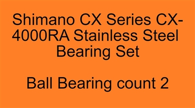 Shimano CX Series CX-4000RA Stainless Steel Bearing Set, ABEC357.