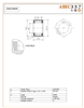 EWC0809, 8x12/12.4x9 MM, Backstop Clutch, ABEC357, One Way Hexed Head Bearing, One Way Bearing, Anti-Reverse Bearing, Instant Anti-Reverse One Way Roller Clutch Bearing.