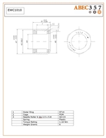 EWC1010, 10x16/17x10 MM, â€‹â€‹â€‹Fishing one way bearing,