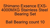 Shimano Exsence EXS-4000MXG Stainless Steel Bearing Set, ABEC357.