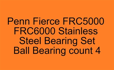 Penn Fierce FRC5000 FRC6000 Stainless Steel Bearing Set, ABEC357.