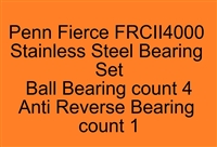 Penn Fierce II FRCII4000 FRCII4000LL Stainless Steel Bearing Set, ABEC357.