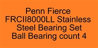 Penn Fierce II Live Liner FRCII8000LL Stainless Steel Bearing Set, ABEC357.