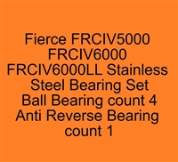 Penn Fierce IV FRCIV5000, FRCIV6000, FRCIV6000LL Stainless Steel Bearing Set, ABEC357, Set of 5 bearings.