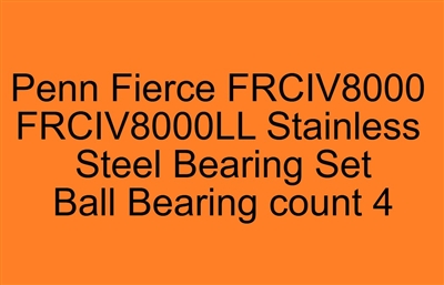 Penn Fierce FRCIV8000 FRCIV8000LL Stainless Steel Bearing Set, ABEC357.