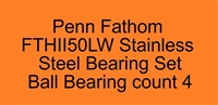 Penn Fathom II Level Wind FTHII50LW Stainless Steel Bearing Set, FATHOM II LEVEL WIND FTHII30LW, FTHII30LWLH, FTHII50LW, ABEC357.