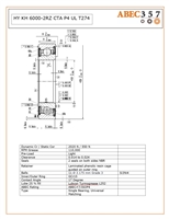 HY KH 6000-2RZ CTA P4 UL T274, 10x26x8 mm, Pump Model Ext501c, Steel Races, Grade 3 Si3N4 Balls, 2 Seals, Contact angle 17Â°, phenolic cage, P4, Universal Matched Single Brg, Light Preload, Lubcon Turmogrease L252.