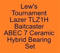 Upgrade reel performance Lew's Tournament Lazer TLZ1H Baitcaster, 3 replacement bearings, Ceramic Super Tune Bearings, ABEC357, Ceramic Hybrid ABEC 7 Orange Seal Bearings.