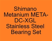 Set of 10 Super Tune bearings, Shimano Metanium META-DC-XGL Metanium 100HG, 101HG, 100XG, 101XG (23) Stainless Steel Bearing Set, ABEC357.