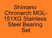 Shimano Chronarch MGL-151XG Stainless Steel Bearing Set, ABEC357.