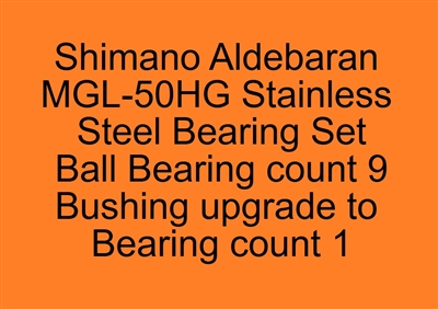 Shimano Aldebaran MGL-50HG Stainless Steel Bearing Set, ABEC357.