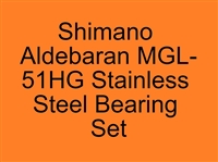 Shimano Aldebaran MGL-51HG Stainless Steel Bearing Set, ABEC357.
