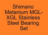 Set of 10 Super Tune bearings, Shimano Metanium MGL-XGL Metanium MGL, MGL L (16), Metanium MGL HG, MGL HG L (16), Metanium MGL XG, MGL XG L (16) Stainless Steel Bearing Set, ABEC357.