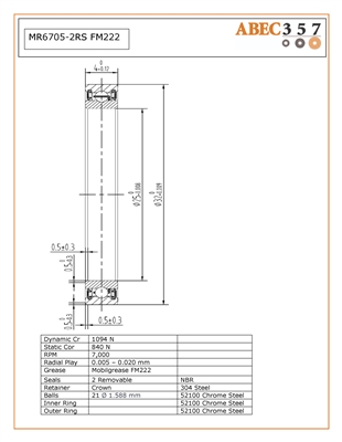 25x32x4 mm, MR6705-2RS FM222 , Food Grade Grease FM222, 61705-2RS, 6705RS, 6705LLU, 6705LLB, 6705DDU, 6705VV, 61705.2RSJ1, 6705 2RU, 61705-2RSR, industrial bearings
.
