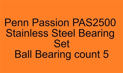 Penn Passion PAS2500 (16) Stainless Steel Bearing Set, ABEC357.