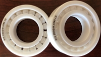 R16 ZRO2/W.500 FC LD, 1"x2"x1/2", 1.000x2.000x0.5000 IN, ABEC357,  Full Ceramic, Zirconia ZrO2 Inner/Outer/Balls, Full Complement, Open, Lube Dry.