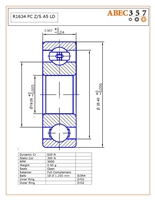 R1634 FC Z/S #5 LD, â€‹3/4"x1"x5/32", â€‹0.7500x1.000x0.1562 in, R1634 FC Z/S #5 LD, ABEC357, â€‹Full Ceramic, Zirconia ZRO2 Inner/Outer, Grade 5 SI3N4 Ceramic Balls, Full Complement, Open, Lube Dry, ABEC #5.