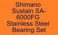 Shimano Sustain SA-6000FG Sustain 6000FG, 10000FG (12) Stainless Steel Bearing Set, ABEC357, Set of 8 Bearings.