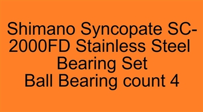 Shimano Syncopate SC-2000FD Stainless Steel Bearing Set, ABEC357.