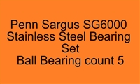 Penn Sargus SG5000, SG6000 (10) Stainless Steel Bearing Set, ABEC357.
