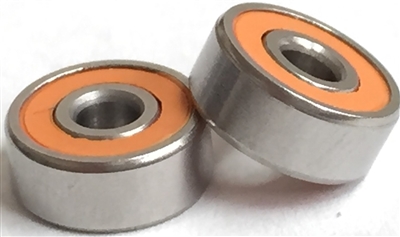 5x10x4 mm, SMF105C-2OS/P58 #7 AF2, Fishing and RC Heli Orange Seal Ceramic bearing, Ceramic Hybrid ABEC 7 Orange Seal Flanged Bearings, TFE5797, Mugen MST-1.