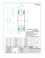 5x10x4 mm, SMF105C-UU A7 L55, ABEC357, SMF105C-UU #3 L55, Radial Bearings, Flanged, Hybrid Ceramic ABEC 7 Ultra Seal Bearings for Industrial Applications.