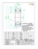 SMF63-2GS A5 PS2, 3x6x2.5 mm, Metric, Flanged, Radial Bearings, SMF63-2GS #5 PS2.