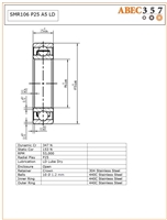 6x10x2.5 mm SMR106 P25 A5 LD, ABEC357.