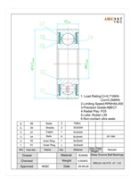 6x12x4 mm, SMR126-UU/P25 A7 L55, SMR126-UU #7 PS2, Stainless Steel ABEC 7 Ultra Seal Bearings for Industrial Applications.