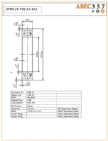 8x12x2.5 mm, SMR128 P58 A5 AF2, Stainless Steel ABEC 5 Open Bearing.