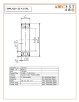 10x20x5 mm, SMR2010-ZZ A3 SRL, CRBB-2015ZZ, Stainless Steel ABEC 3 Metal Shielded Bearing, fishing reel bearings.
