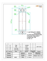 SMR606C P58 A7 LD, 6x17x6 mm, KIT11860, Penn 40-WAR30LW, 040-1451534, 1451534, SMR606C-2YS NB2, SMR606C-YZZ #5 LD, SMR606C-2OS #7 NB2, SMR606C-YZZ NB2, KIT11860, SHG-1760ZZ, Ceramic Hybrid ABEC 7 Open Bearings.