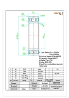 SMR688C-2OS/P58 A7 LD, 8x16x5 mm, Ceramic Hybrid ABEC 7 Orange Seal Bearing.
