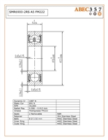10x22x6 mm, SMR6900-2RS A5 FM222 , stainless steel industrial bearings, Food grade grade grease,  S6900-2RS, S61900-2RS, S61900-2RSR-HLC, SS6900-2RS, S6900.2RS, W6900 2RS SKF, 6900H RS EZO, S69002RS, SS6900.2RS, fishing reel stainless steel bearing