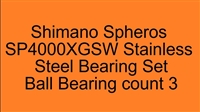 Shimano Spheros SP4000XGSW Stainless Steel Bearing Set, ABEC357.