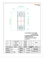 3/32x3/16x1/16", SR133 P25 A7 LD, ABEC357, Flow Meter Bearing, HYSV2380 #7 K46 GPR T4HB, HYSV2380 #7 K58 GPR J, HYSV2380 #7 K24 GPR J.