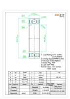 SR188C-2YS #3 NB2, 1/4"x1/2"x3/16", 0.2500x0.5000x0.1875 in, â€‹Zebco BY030-01, SR188-2RS-CERAMIC-SI3N4, SR188-2RS-CERAMIC, #YCWK188-2YS NB2, SR188C-2YS A3 NB2,  #FBK188C-2OS #7 LD, SR188C-ZZ #5 L55, ABEC357.