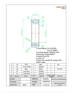 1/8x5/16x9/64 in, SR2-5C-2OS/P25 A7 LD, #BMK-010C-OS, #FTP2-5C-2OS #7 LD, #FBK2-5C-2OS #7 LD, #SW2-5C-OS7AF2, #BMK-010C, â€‹â€‹Align B0115A, #BMK-010.