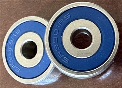 3/16x11/16x1/4", SR9901-2RS FM222, Stainless Steel Rubber Sealed Bearing, ABEC357.