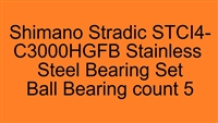 Shimano Stradic STCI4-C2500HGFB STCI4-C3000HGFB Stainless Steel Bearing Set, ABEC357.
