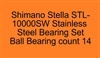 Shimano Stella STL-10000SW Stainless Steel Bearing Set, ABEC357.