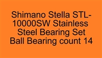 Shimano Stella STL-10000SW Stainless Steel Bearing Set, ABEC357.