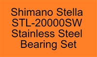 Upgrade reel performance Shimano Stella STL-20000SW, 14 replacement bearings, Super Tune Bearings, ABEC357, Stainless Steel Metal Shielded Bearings, Stella 18000SW, 20000SW, SW18000HG, SW20000PG .
