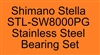 Shimano Stella STL-SW8000PG Stainless Steel Bearing Set, ABEC357.